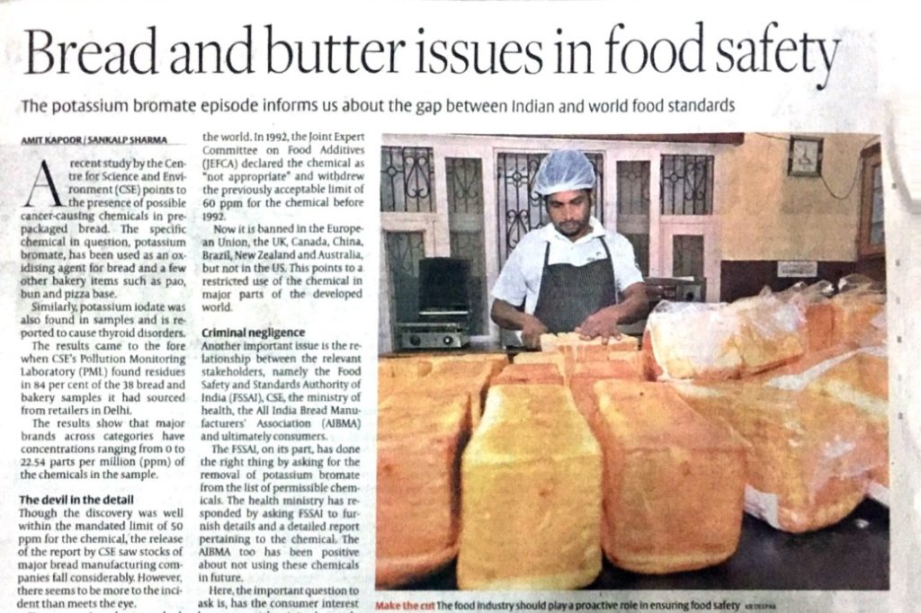 Bread and Butter issues in food safety