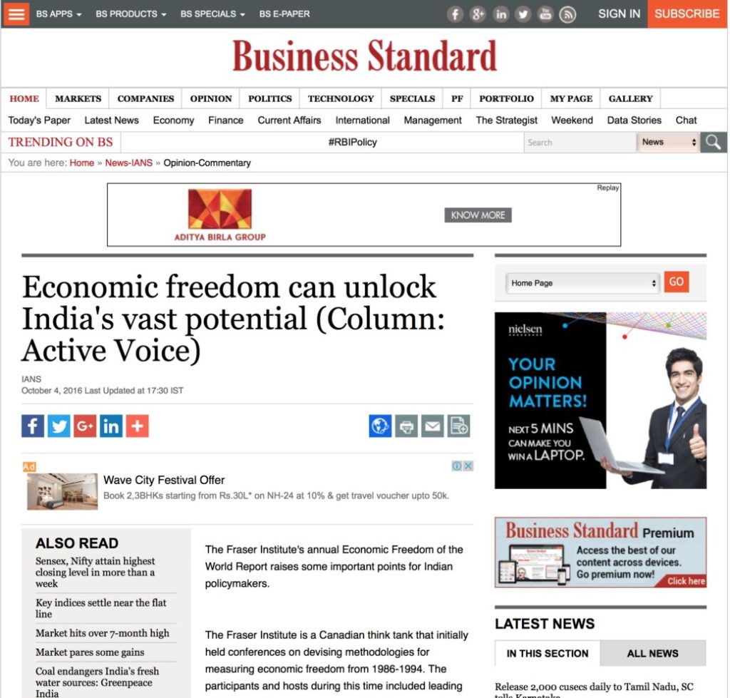 Economic freedom can unlock India's vast potential