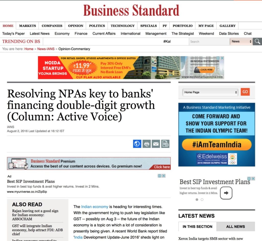 Resolving NPAs key to banks' financing double-digit growth