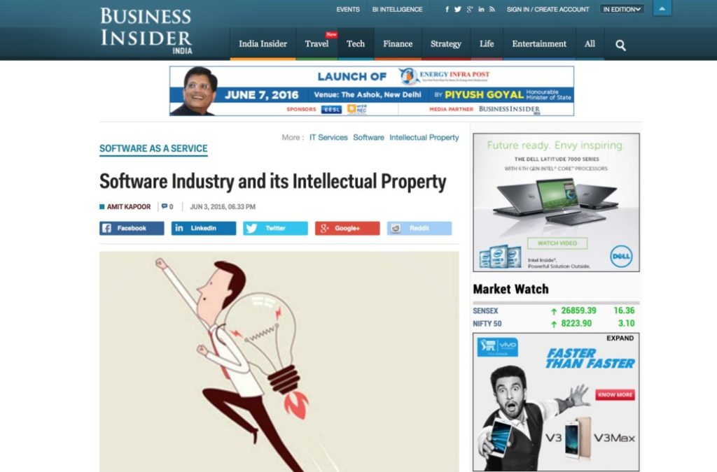 Software Industry and its Intellectual Property