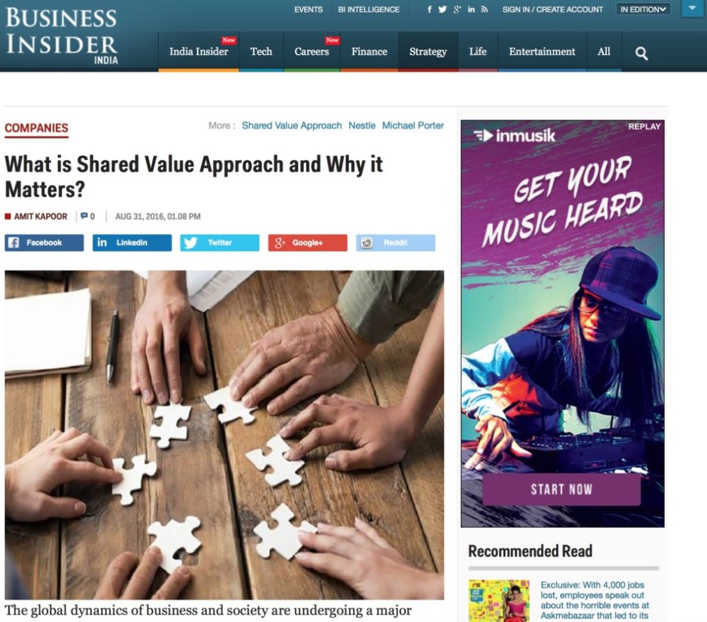 What is Shared Value Approach and Why it Matters?