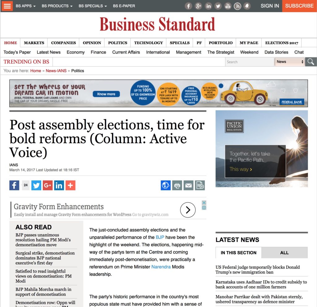 Post assembly elections, time for bold reforms 