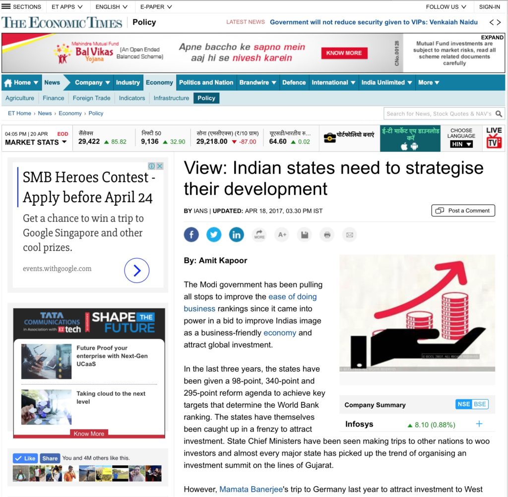 Indian states need to strategise their development