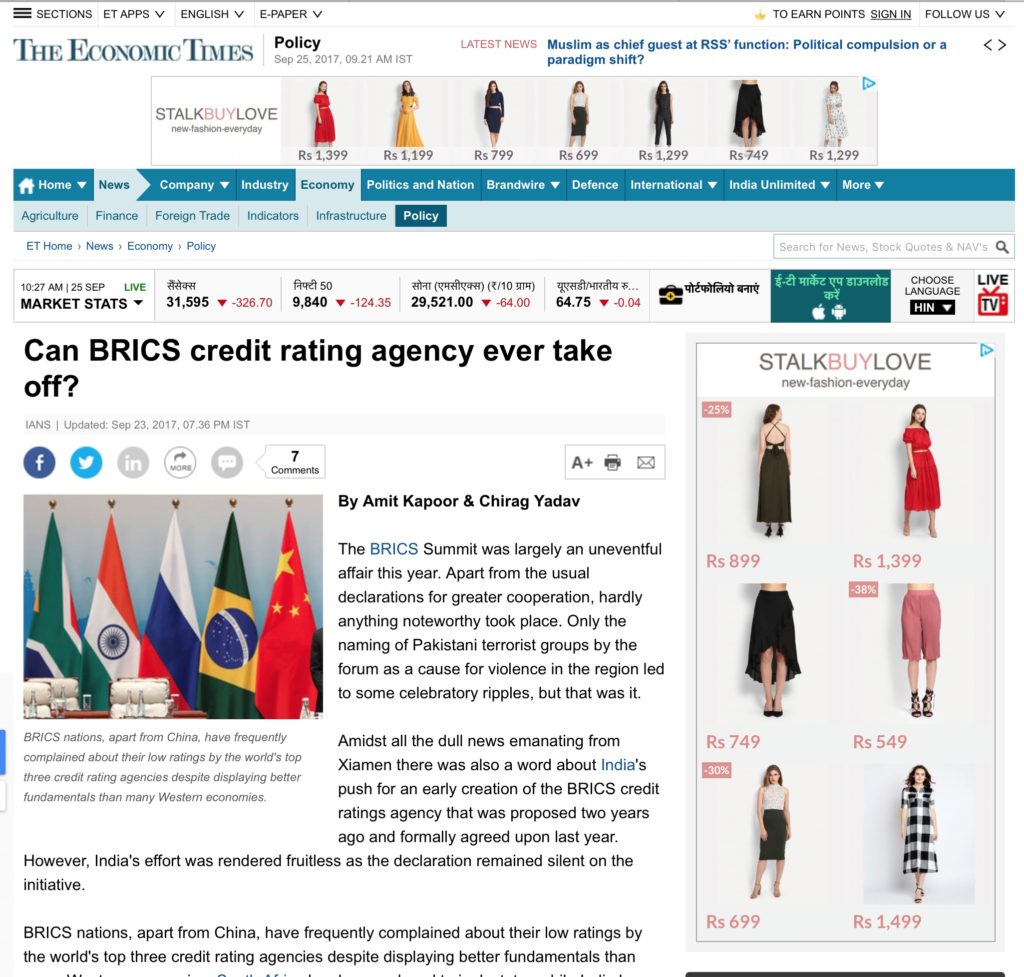 Can BRICS credit rating agency ever take off? 