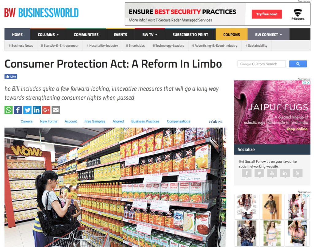 Consumer Protection Act: A Reform In Limbo