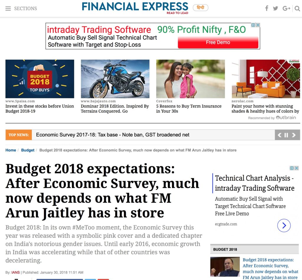 Budget 2018 expectations: After Economic Survey, much now depends on what FM Arun Jaitley has in store