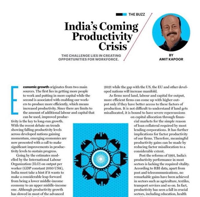 India's Coming Productivity Crisis