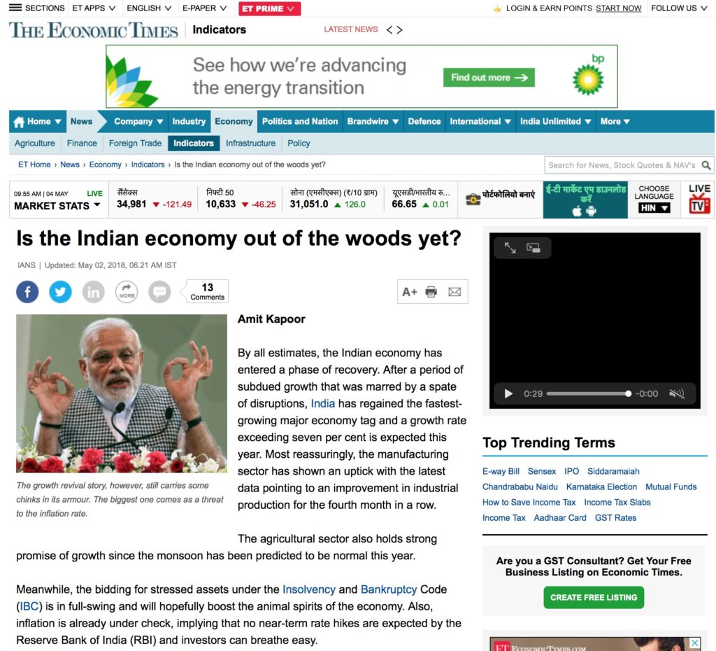 Is the Economy Out of the Woods Yet?