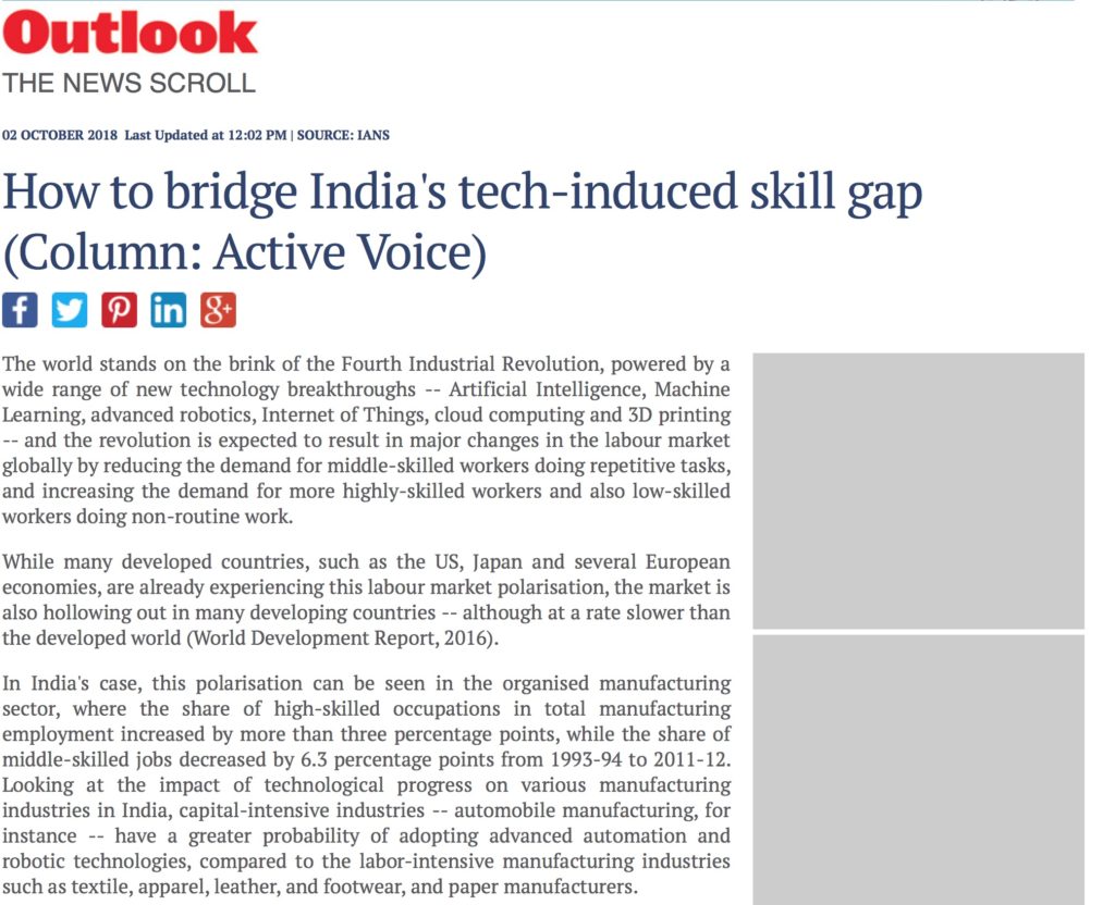 How to bridge India's tech-induced skill gap