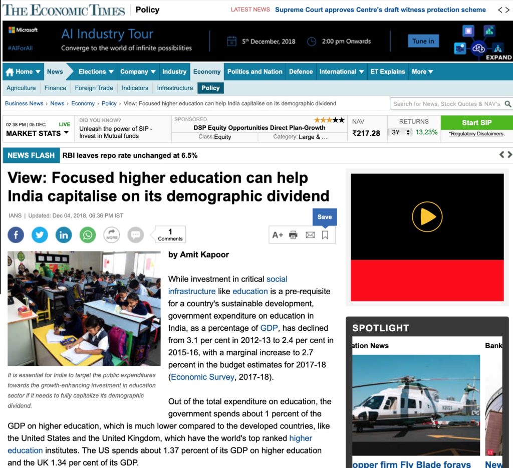 Focused higher education can help India capitalise on its demographic dividend