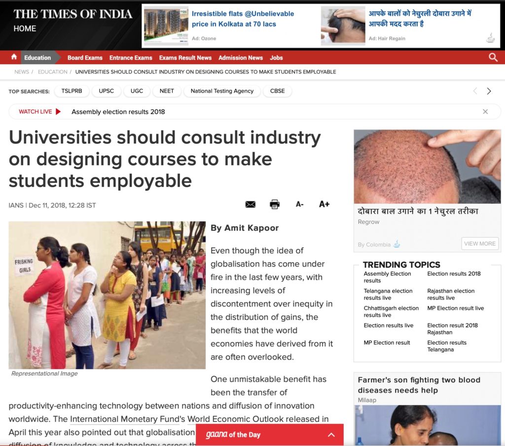 Universities should consult industry on designing courses to make students employable