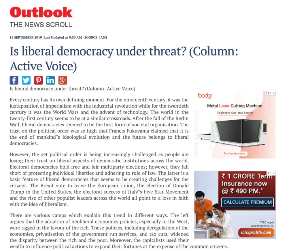 Is Liberal Democracy Under Threat?