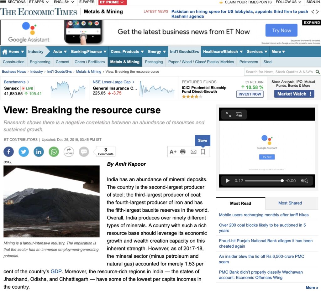 Breaking the Resource Curse