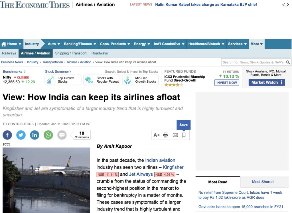 How India can keep its airlines afloat