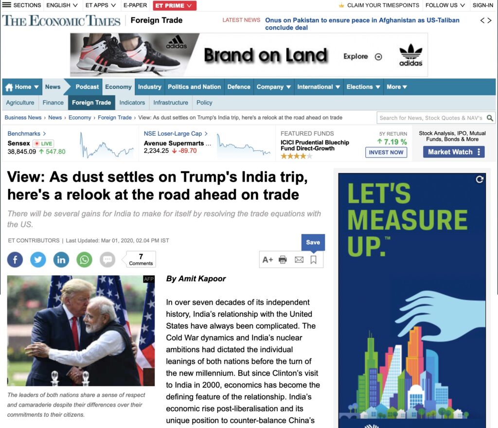 As dust settles on Trump's India trip, here's a relook at the road ahead on trade