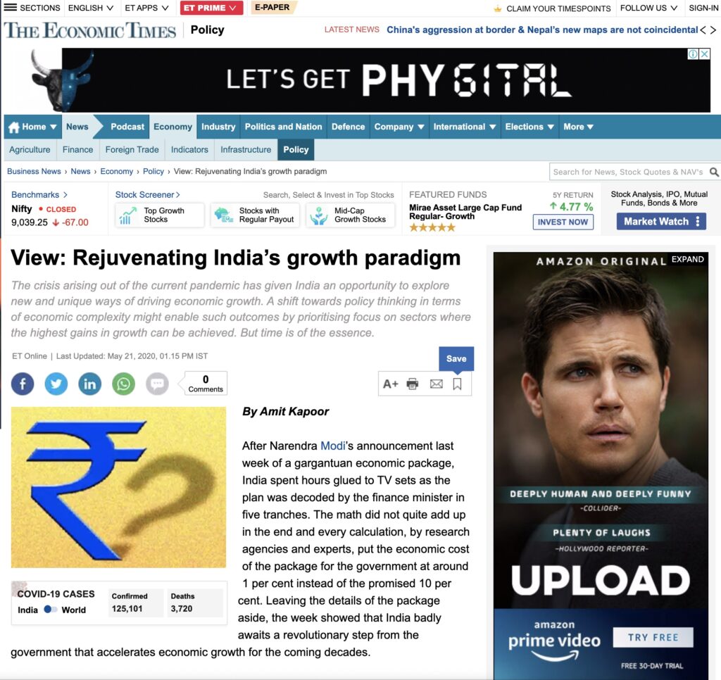 Rejuvenating India’s Growth Paradigm