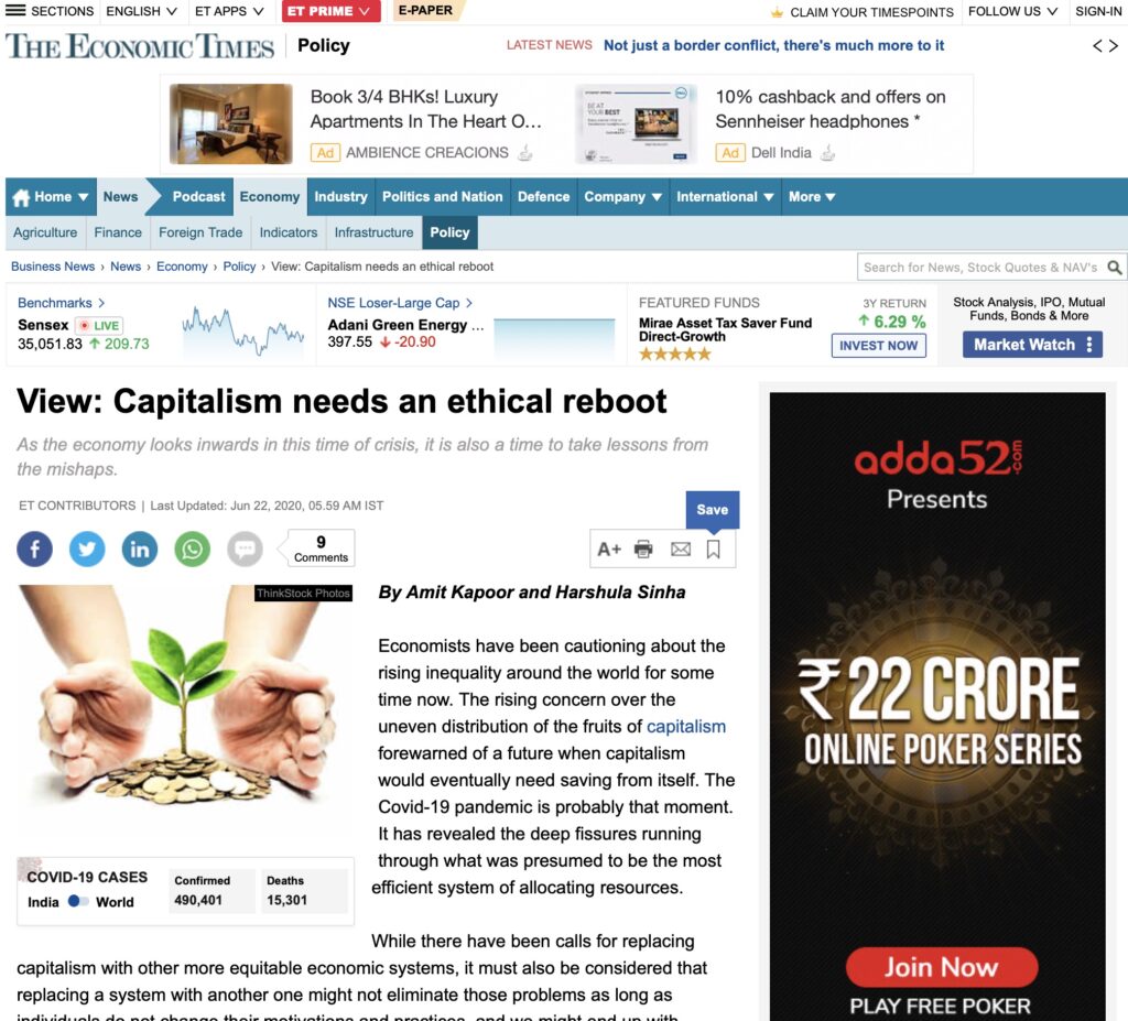 Capitalism needs an ethical reboot