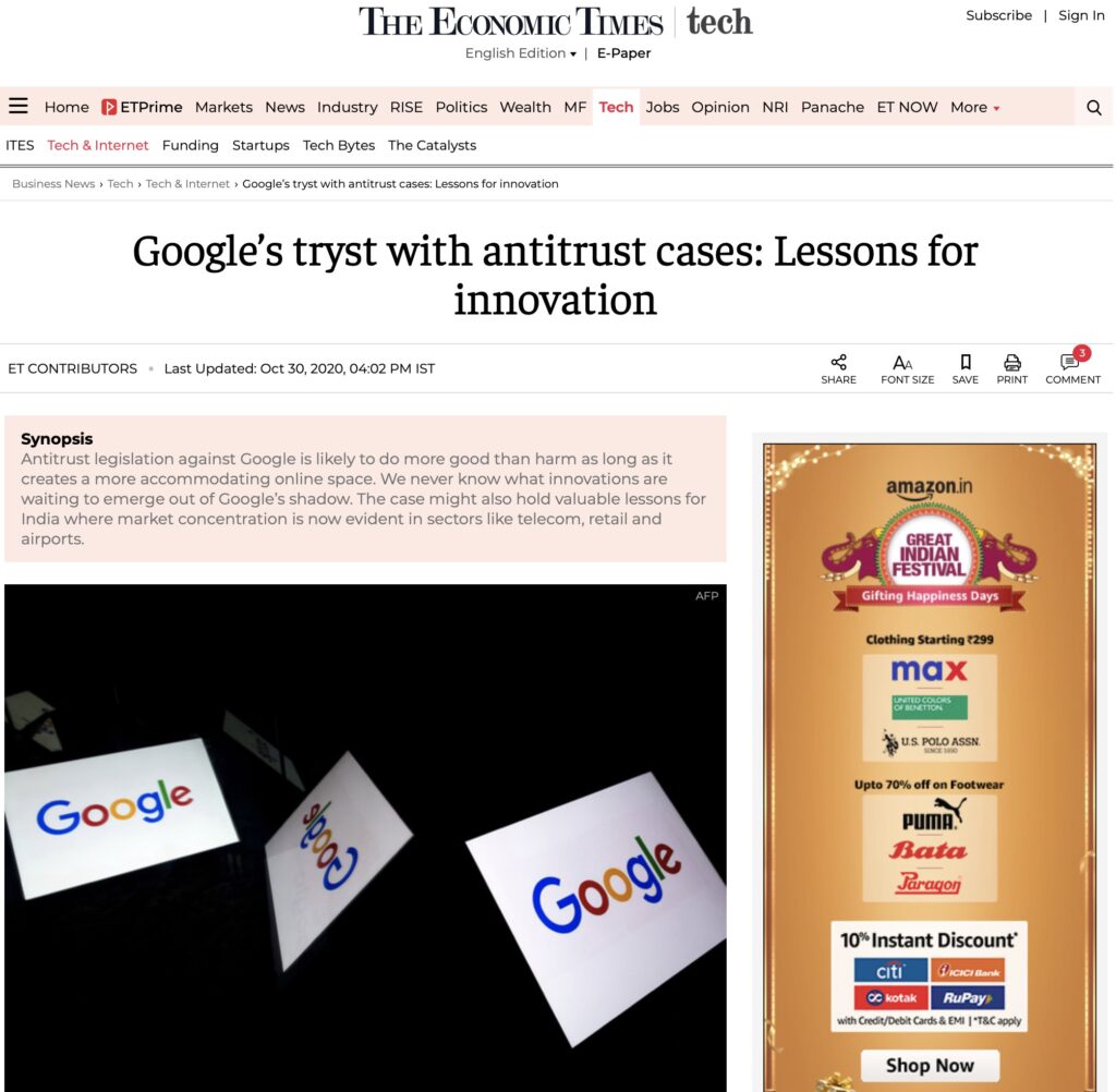 Google’s Tryst with Antitrust Cases: Lessons for Innovation