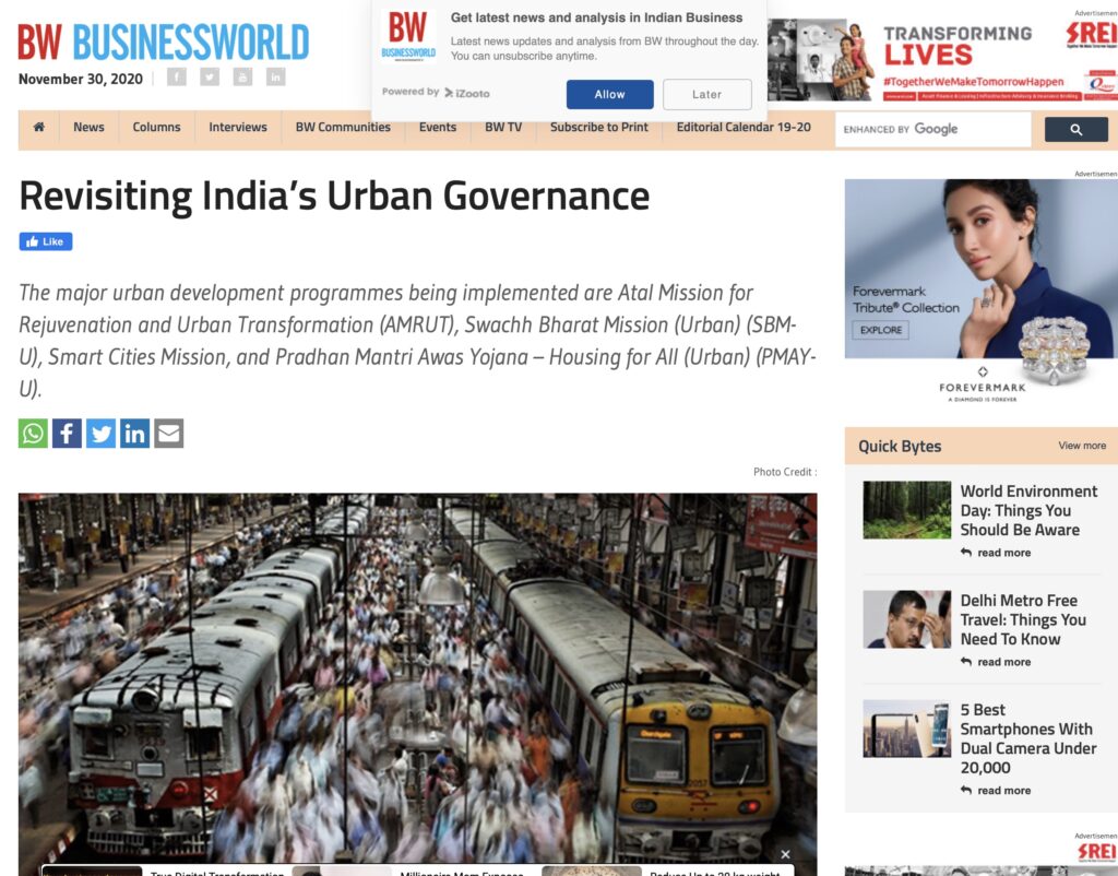 Revisiting India’s Urban Governance