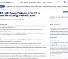 DMEO, NITI Aayog partners with IFC to bolster monitoring and evaluation