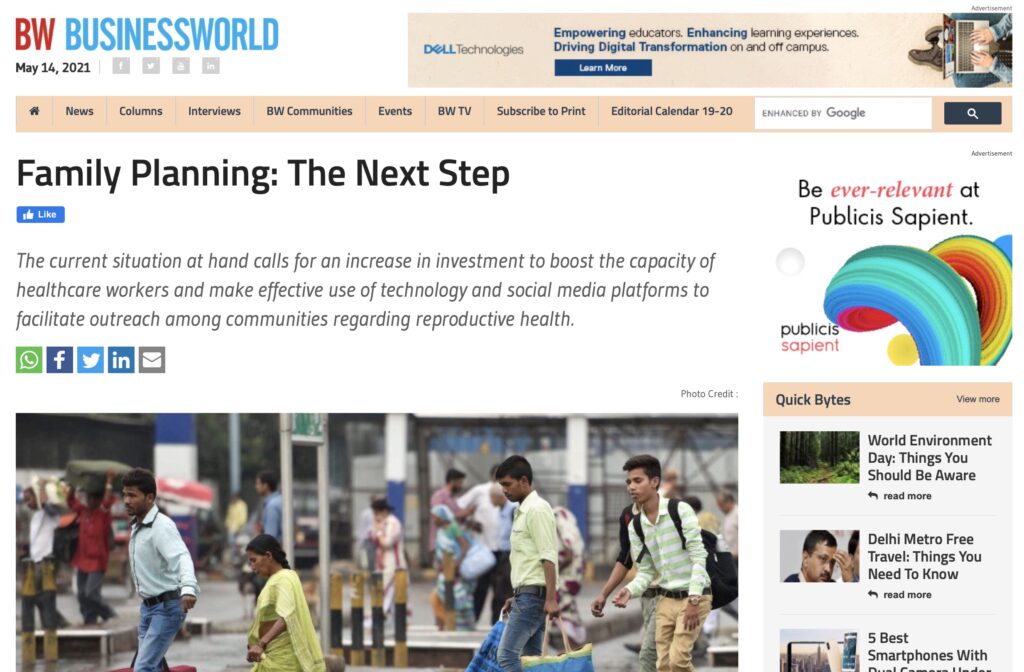 Family planning: The next step