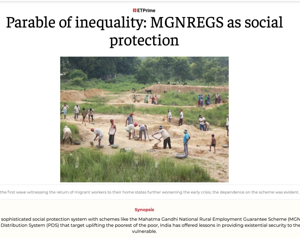 Parable of Inequality: MGNREGS as Social Protection