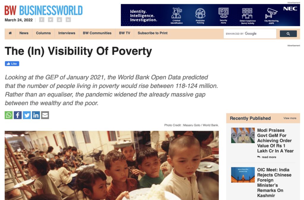 The (In) Visibility of Poverty