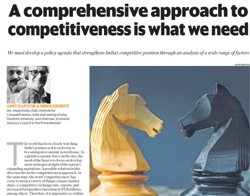 A comprehensive approach to competitiveness is what we need