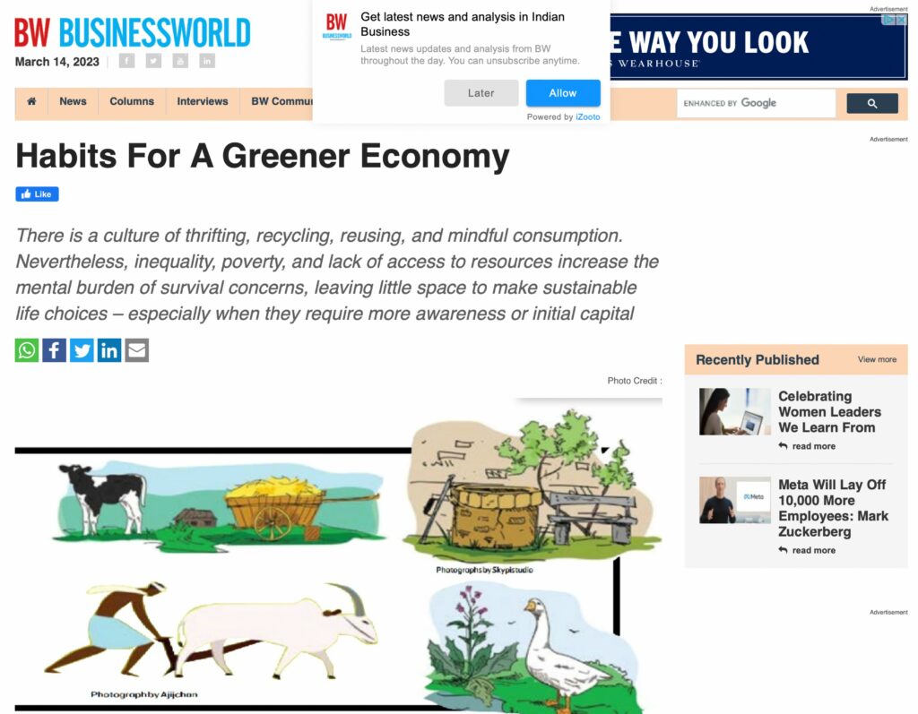 Habits for a Greener Economy