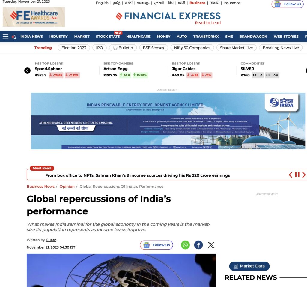 India's Performance, Global Implications