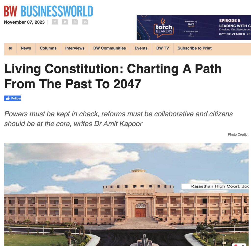 Living Constitution: Charting A Path From The Past To 2047