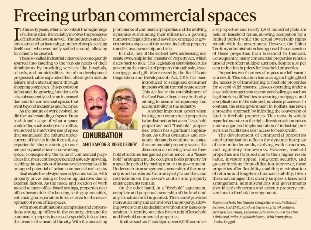 Freeing Urban Commercial Spaces
