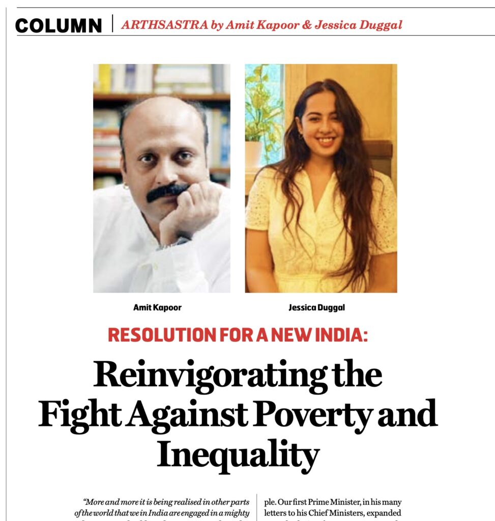 Resolution for a New India – Reinvigorating the Fight Against Poverty and Inequality