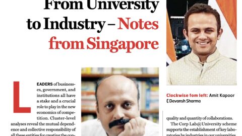 From University to Industry – Notes from Singapore